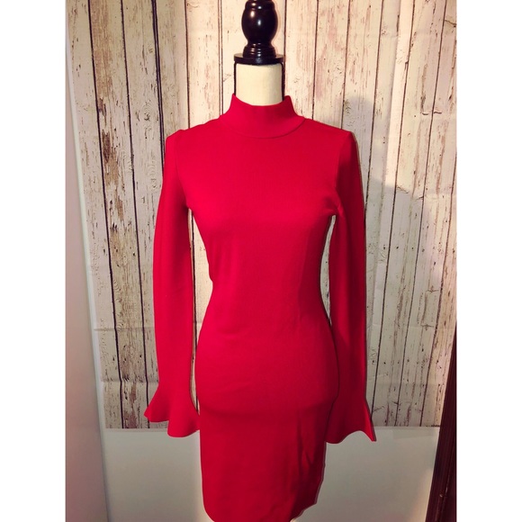 Michael Kors Dresses & Skirts - 👗 MICHAEL KORS RED KNIT 🧶 DRESS SIZE SMALL 🍒